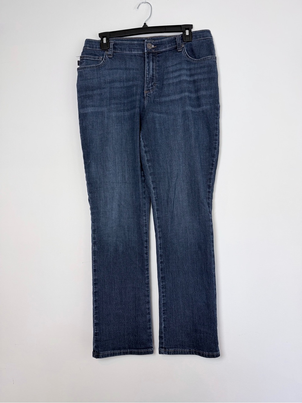 Lee Relaxed Fit Straight Leg Jeans Dark Blue Wash Size 12